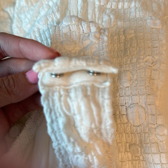 White polka dot bodysuit top ASTR the label large - Picture 5 of 5